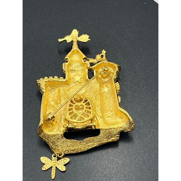 Kirk's Folly Gold-Tone & Enamel
Fairytale Rapunzel‎ Castle w/ Dragonfly Brooch - Picture 8 of 9